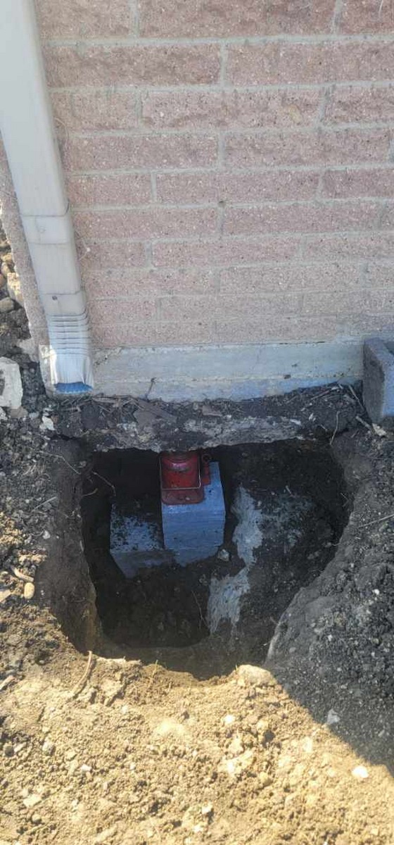 Concrete Pressed Pier Installation in Grand Prairie, TX